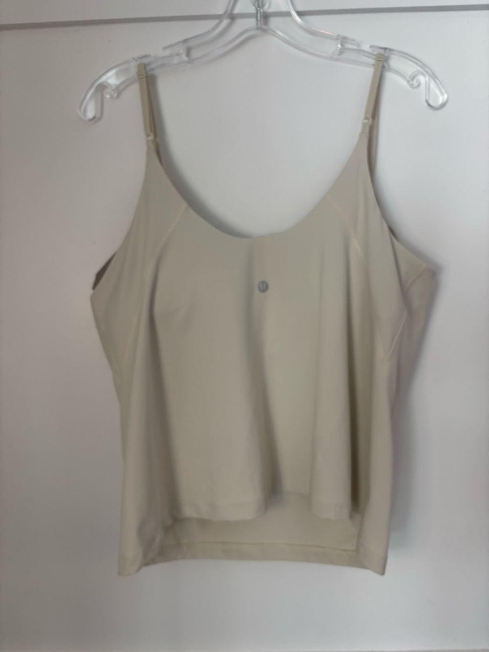 lululemon athletica Cream Spaghetti Strap top size 14 - Picture 3 of 4